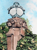Jugendstil lamp, Water Tower, Nicole Hörold